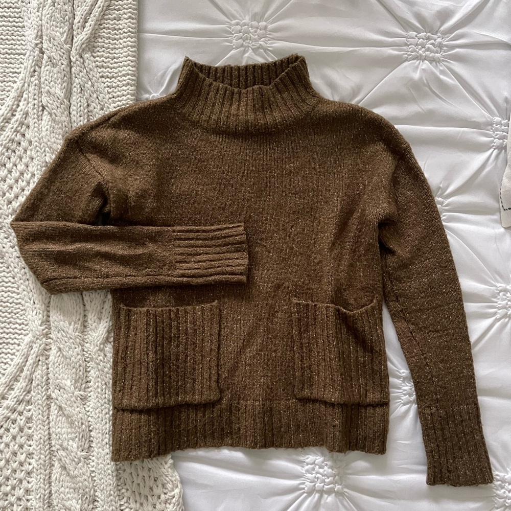 Green Turtleneck Sweater